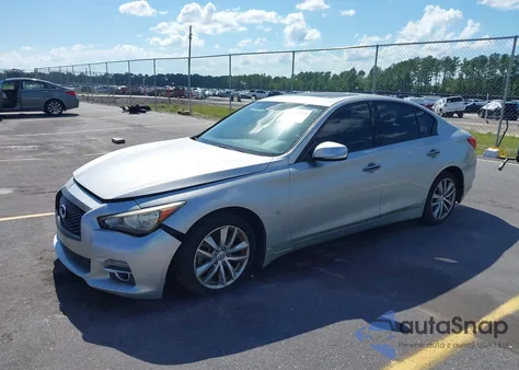 2014 Infiniti Q50 Premium from USA, damaged, VIN JN1BV7AP8EM691795